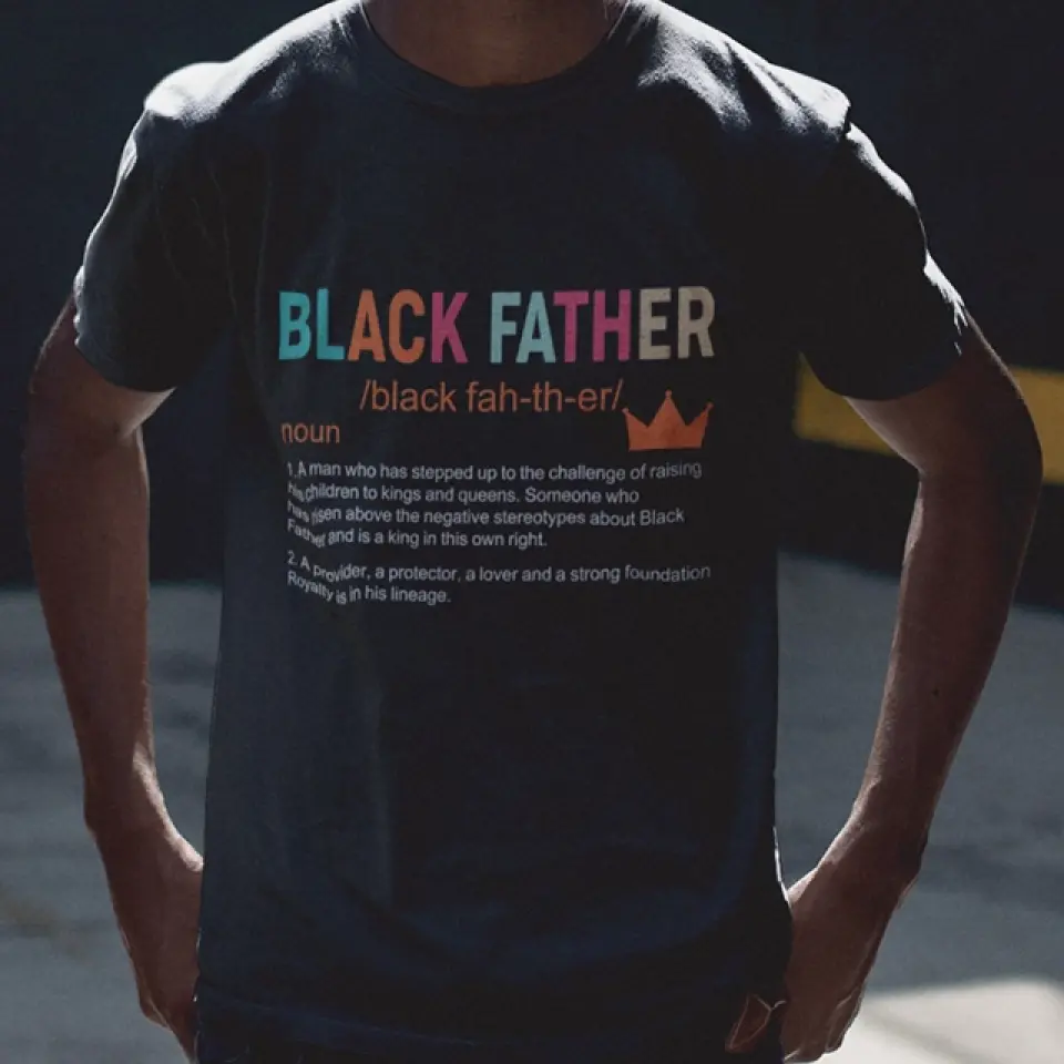 Black Father Description - G500 Front Side Tshirt - Gift For Father's Day | 306IHPNPTS733 - Image 7