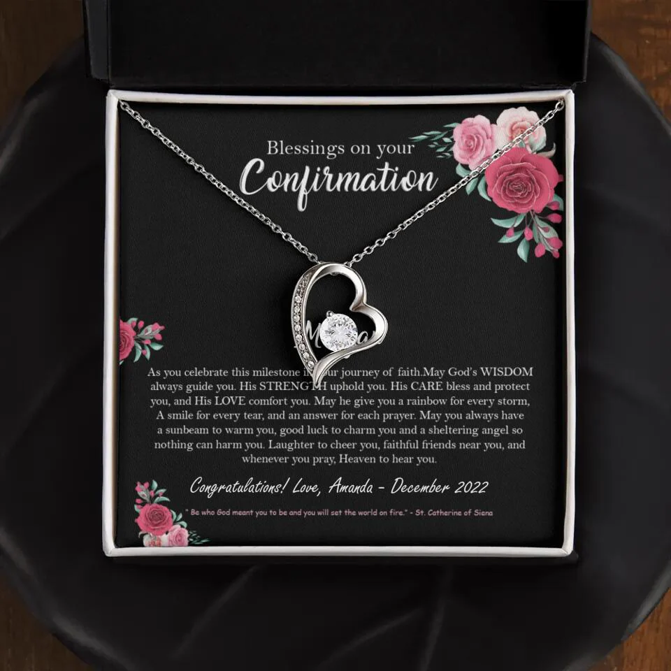 Blessings On Your Confirmation - Personalized Necklace - Gift For Daughter On Anniversaries - Image 10