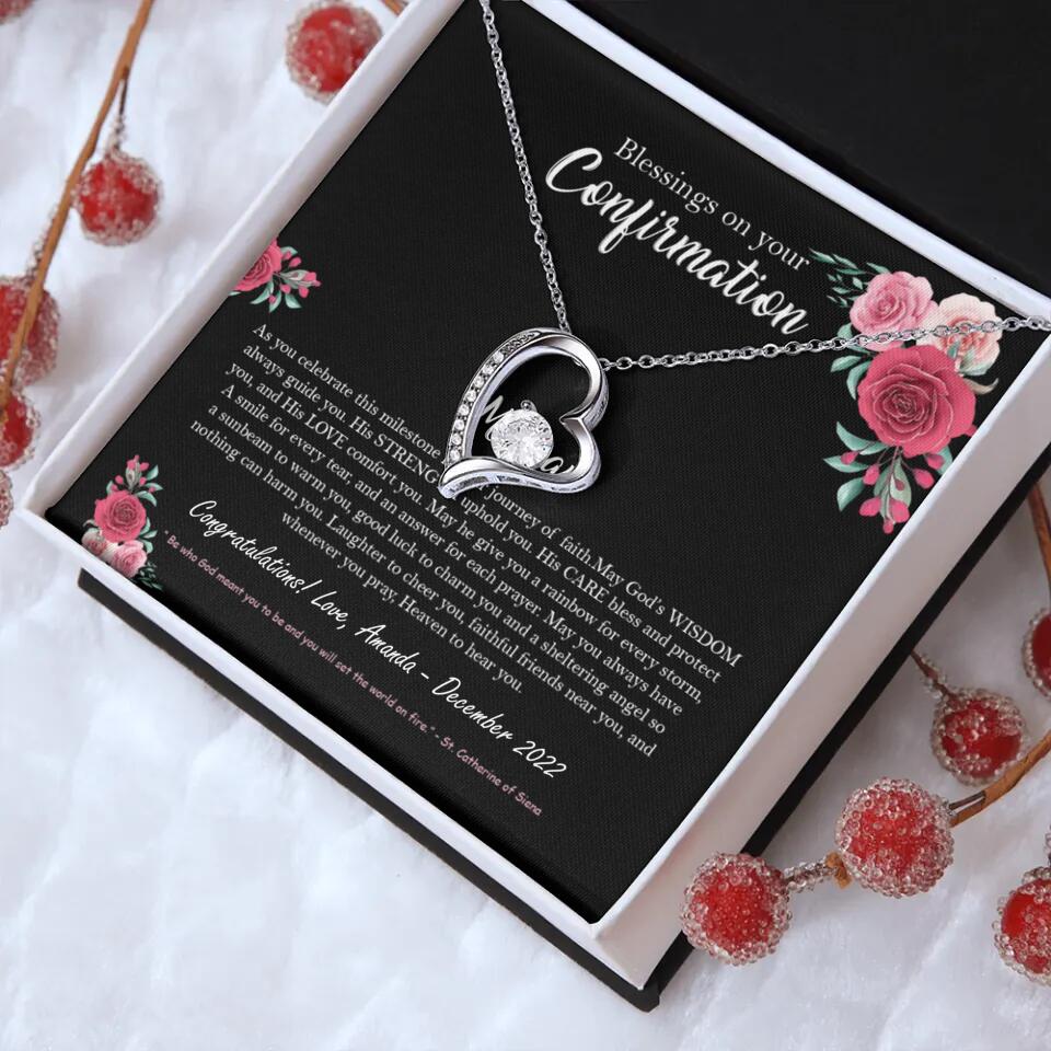 Blessings On Your Confirmation - Personalized Necklace - Gift For Daughter On Anniversaries - Image 13