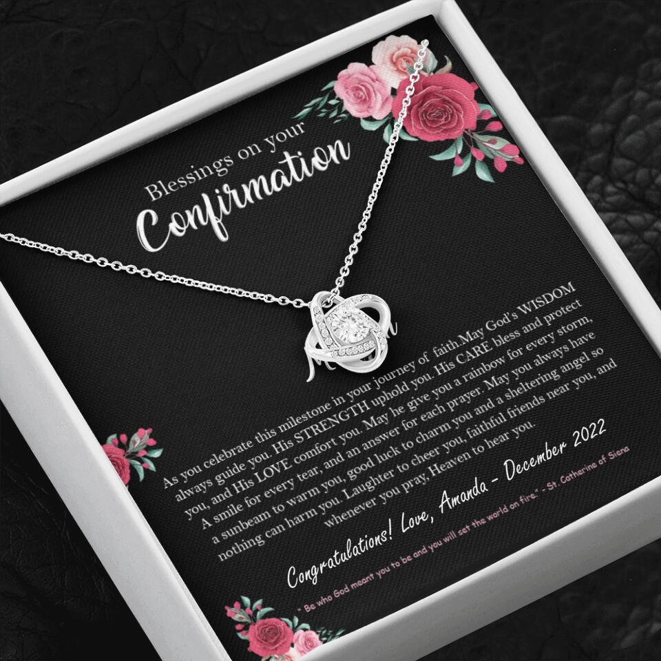 Blessings On Your Confirmation - Personalized Necklace - Gift For Daughter On Anniversaries - Image 3