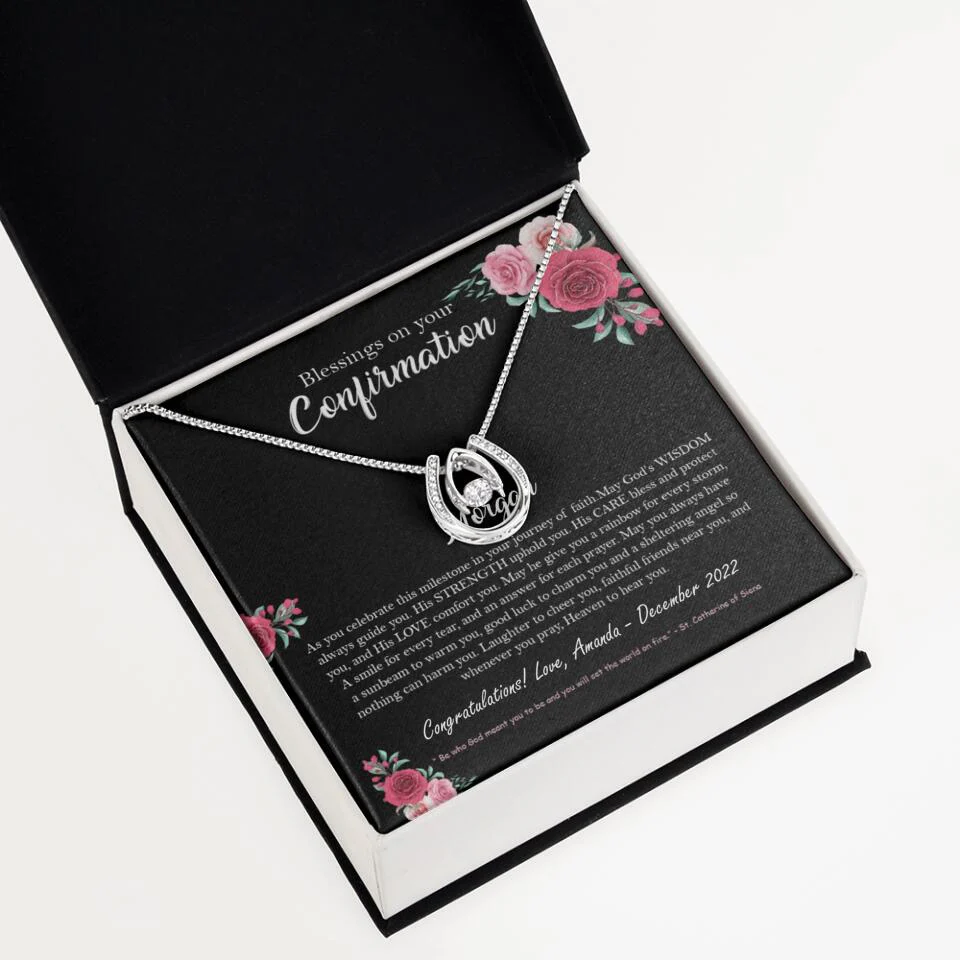 Blessings On Your Confirmation - Personalized Necklace - Gift For Daughter On Anniversaries - Image 32