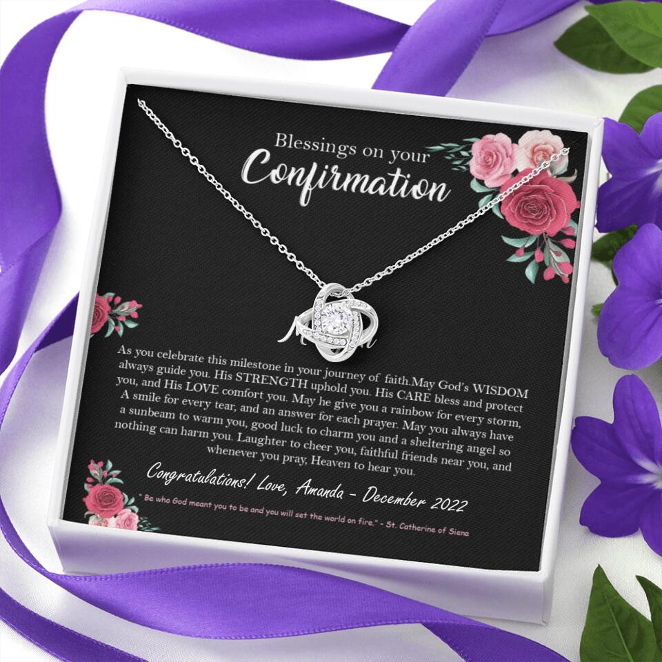 Blessings On Your Confirmation - Personalized Necklace - Gift For Daughter On Anniversaries - Image 4