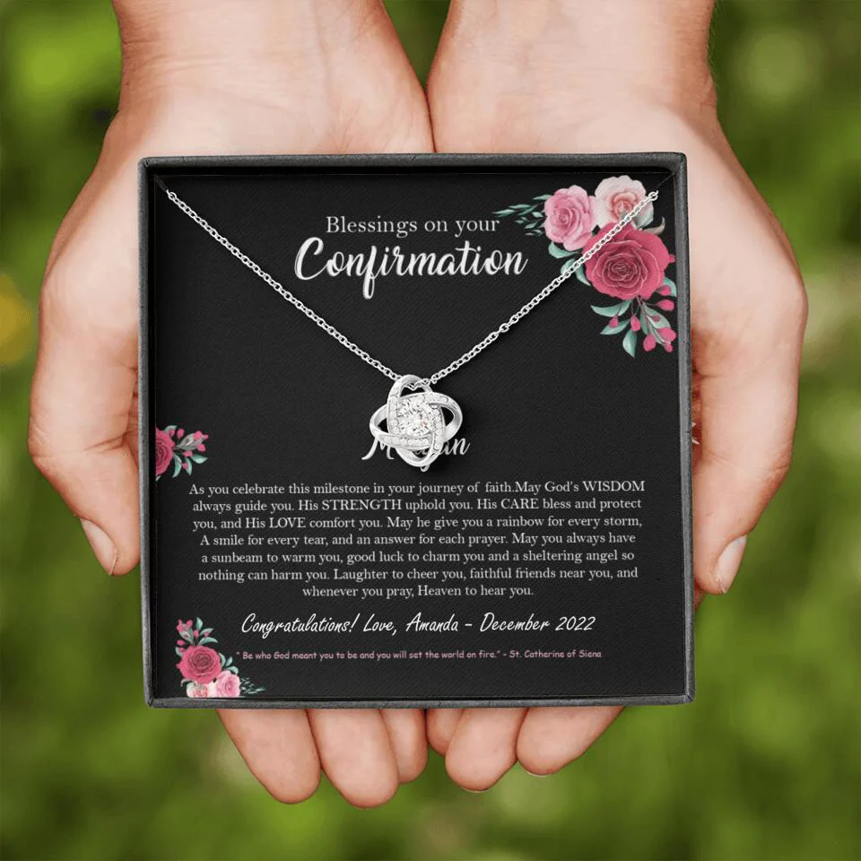 Blessings On Your Confirmation - Personalized Necklace - Gift For Daughter On Anniversaries - Image 5