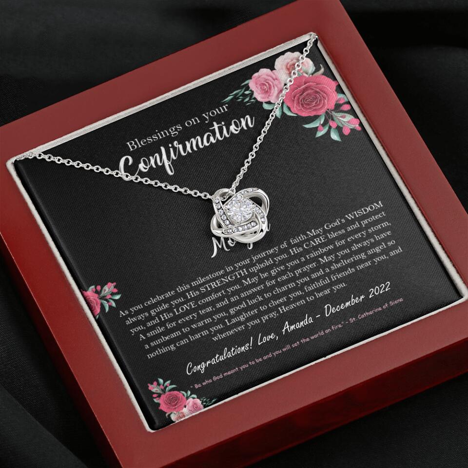 Blessings On Your Confirmation - Personalized Necklace - Gift For Daughter On Anniversaries - Image 8