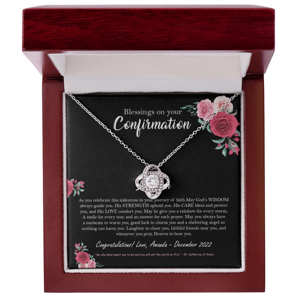 Blessings On Your Confirmation - Personalized Necklace - Gift For Daughter On Anniversaries - Image 9