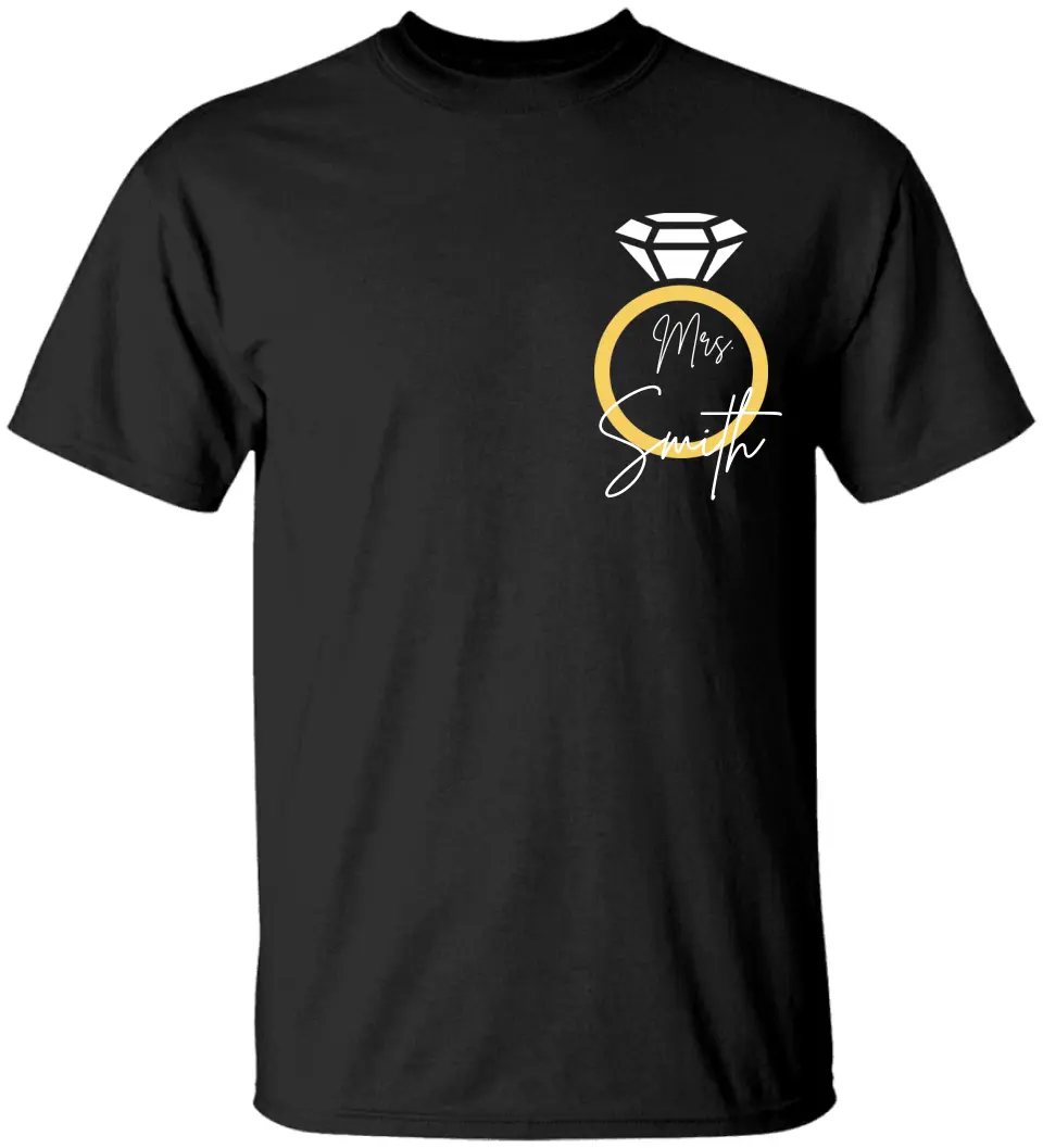 Bride To Be Engagement Ring Future Mrs Custom Tshirt Engagement Gift For Her - Image 2