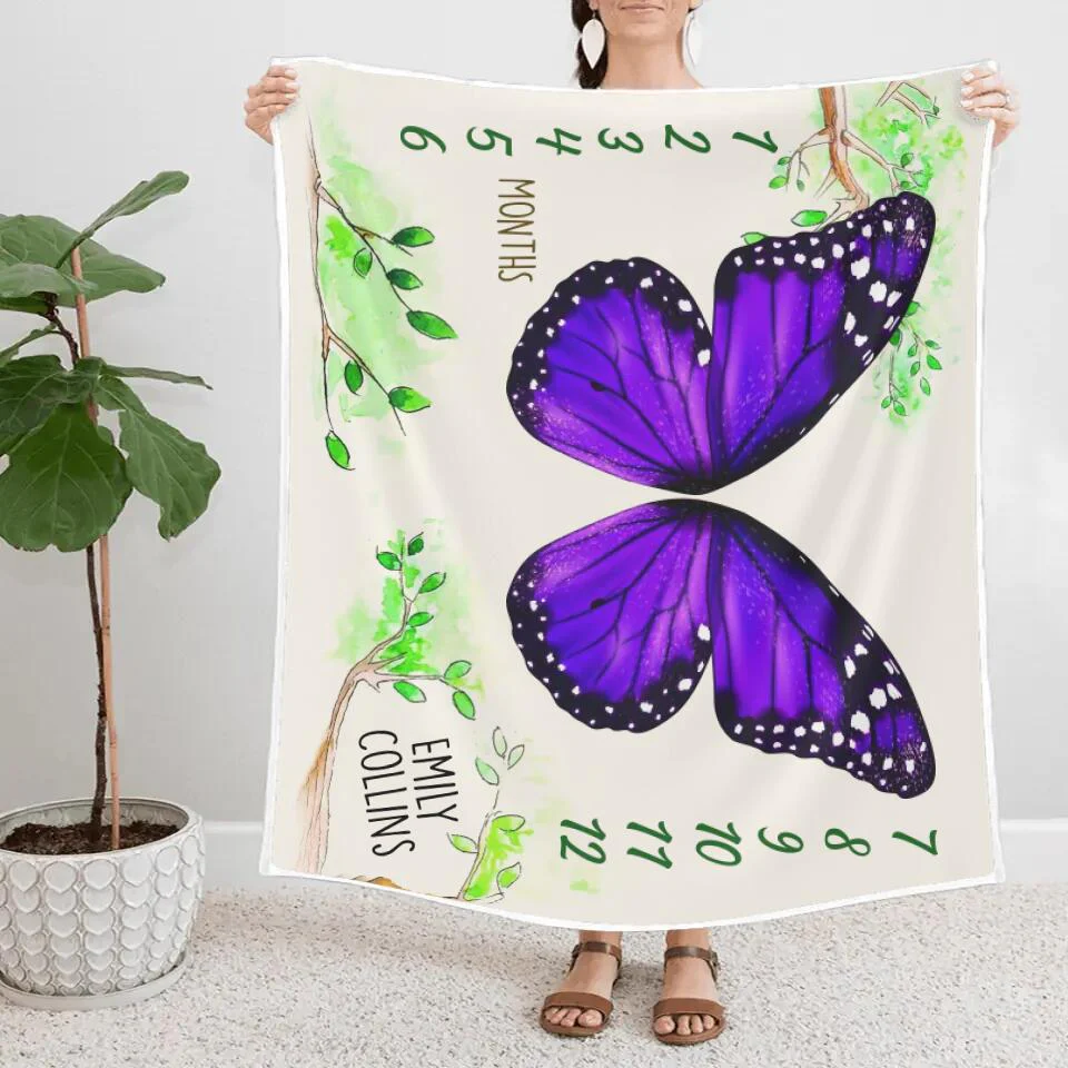 Butterfly Wings Baby Shower Decorations Blanket Gift For Baby - Image 5