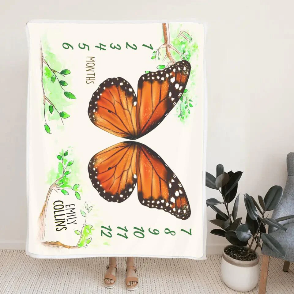 Butterfly Wings Baby Shower Decorations Blanket Gift For Baby - Image 8