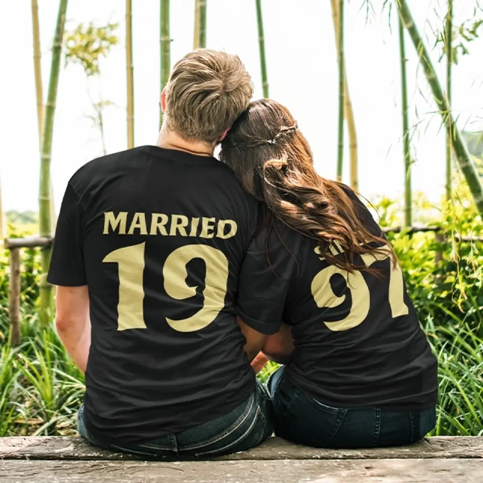 Celebrating Anniversary - Personalized Tshirt - Best Gifts for Parents/Friends | 208IHPTHTS010 - Image 6