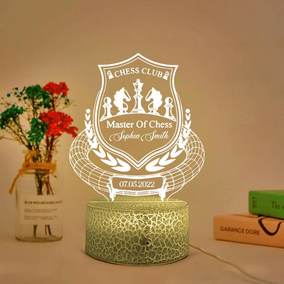 Chess Club, Master of Chess - 3D Led Light - Image 2