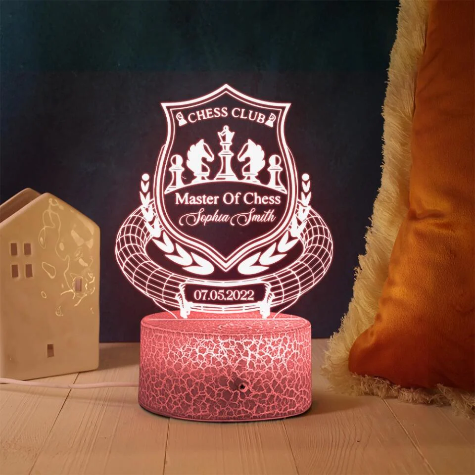 Chess Club, Master of Chess - 3D Led Light - Image 6