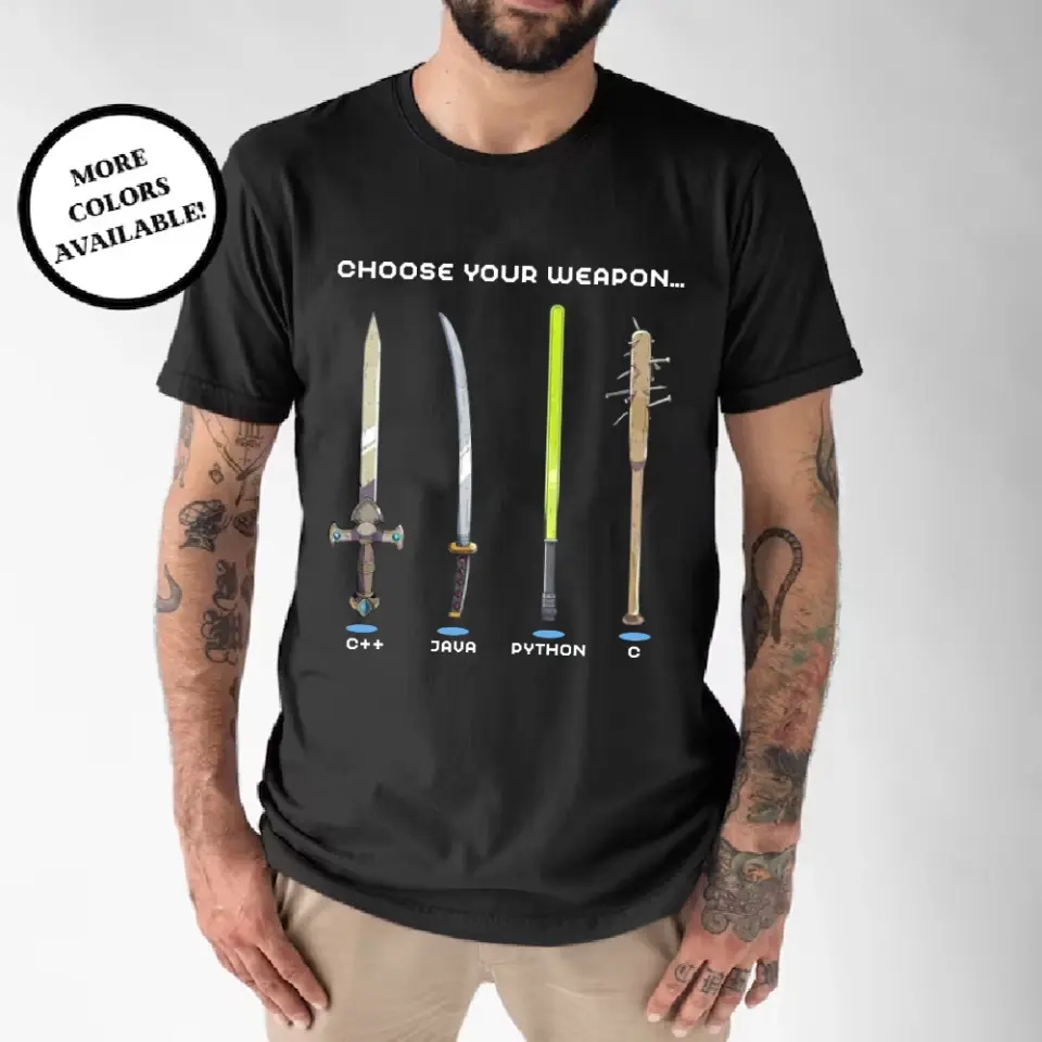 Choose Your Weapon Programmer Hacker Coder Software Engineer Sweatshirt Gift For Boyfriend - Image 13