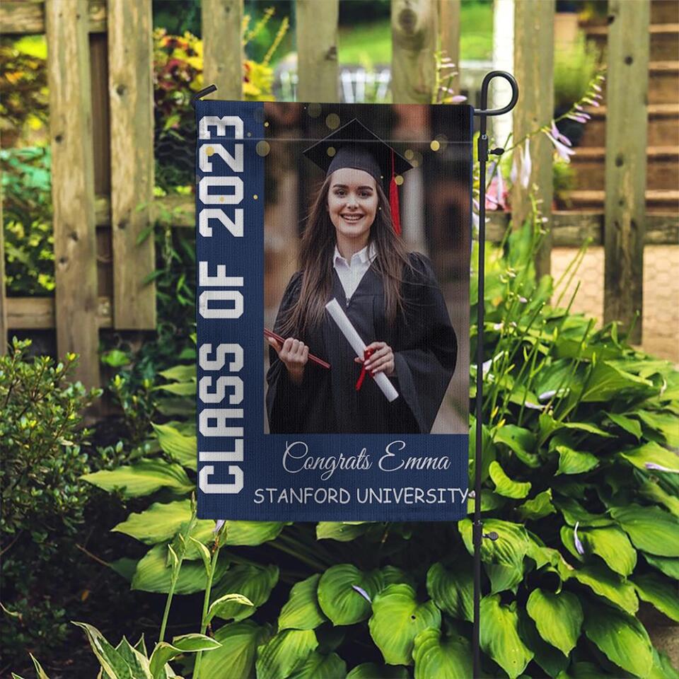 Class of 2025 Congrats Graduation Custom Garden Flag Graduation Gift - Image 3