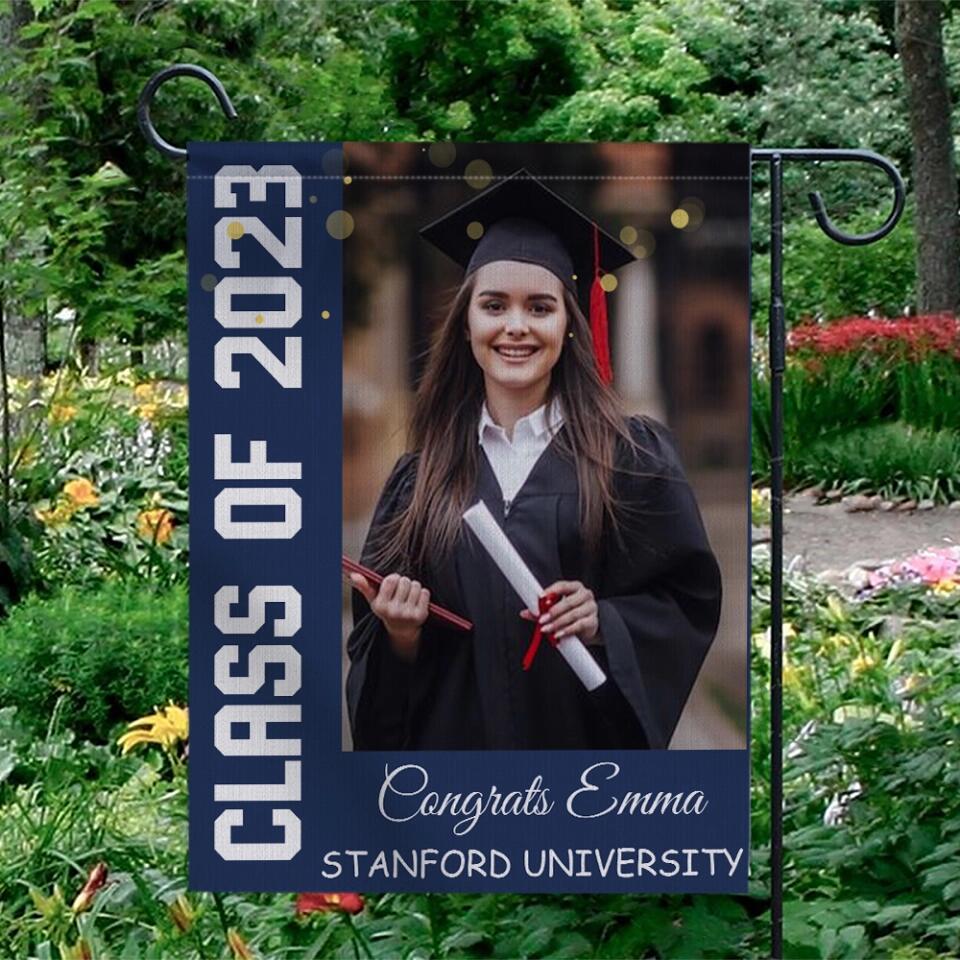 Class of 2025 Congrats Graduation Custom Garden Flag Graduation Gift - Image 4