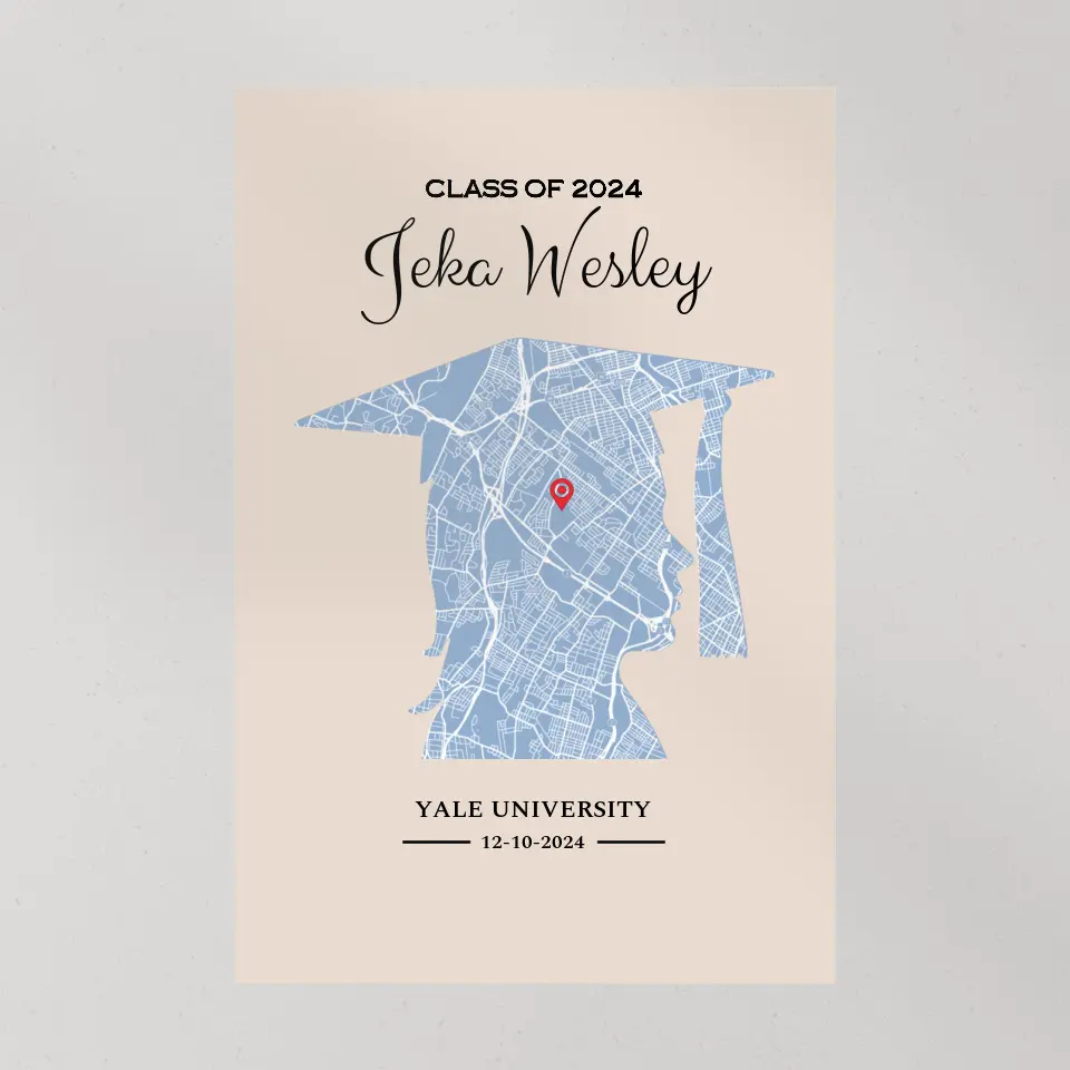 Class Of 2025 Graduated Gift Custom Canvas Poster Gift For College Guy Classmate - Image 4