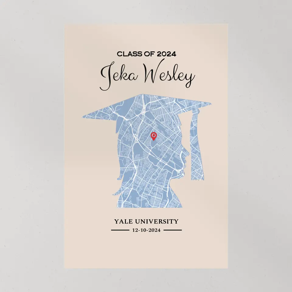 Class Of 2025 Graduated Gift Custom Canvas Poster Gift For College Guy Classmate - Image 5