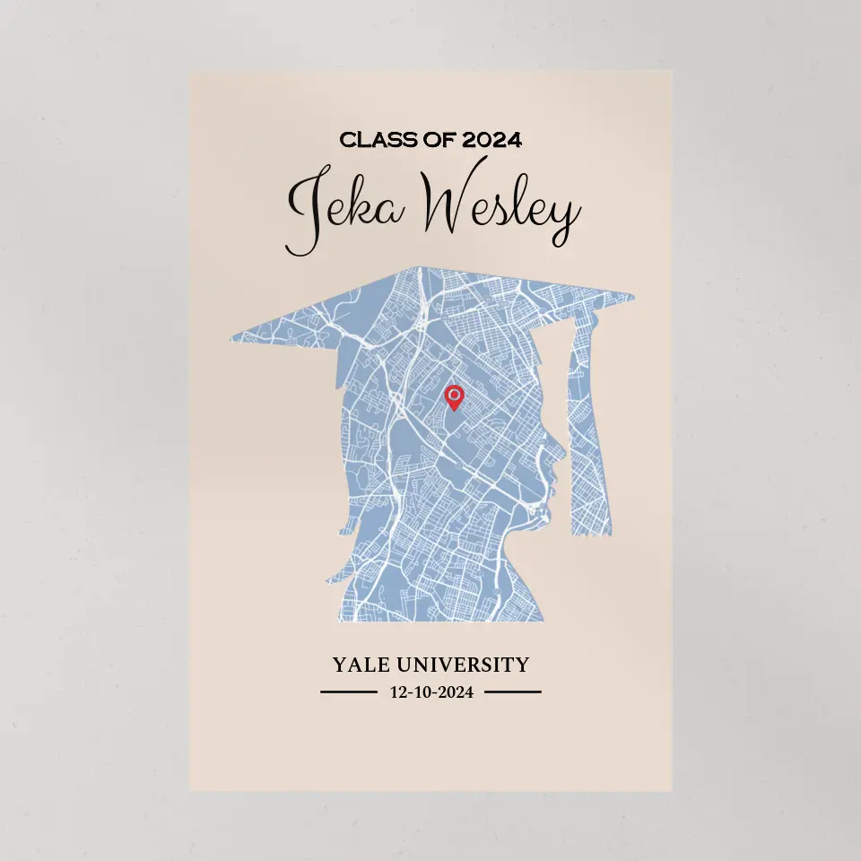 Class Of 2025 Graduated Gift Custom Canvas Poster Gift For College Guy Classmate - Image 6