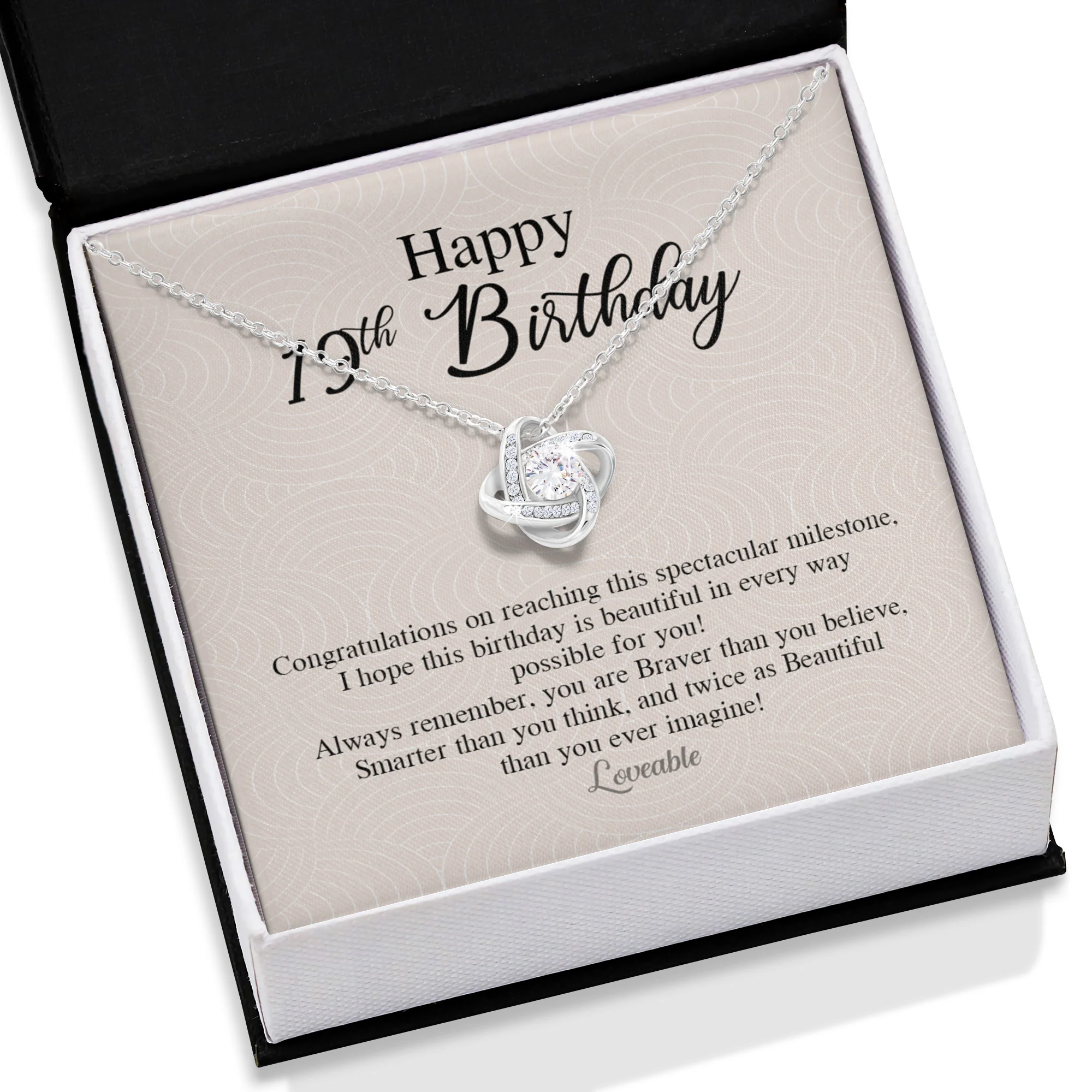 Congratulation on reaching this spectacular milestone - Personalized Necklace - 19th Birthday Gift - Image 4