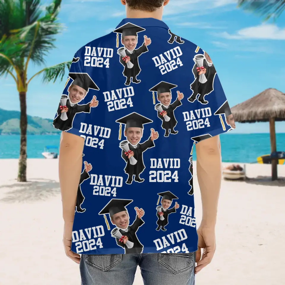 Costume For Graduation Senior Picture Cap And Gown Custom Shirts Hawaii - Image 3