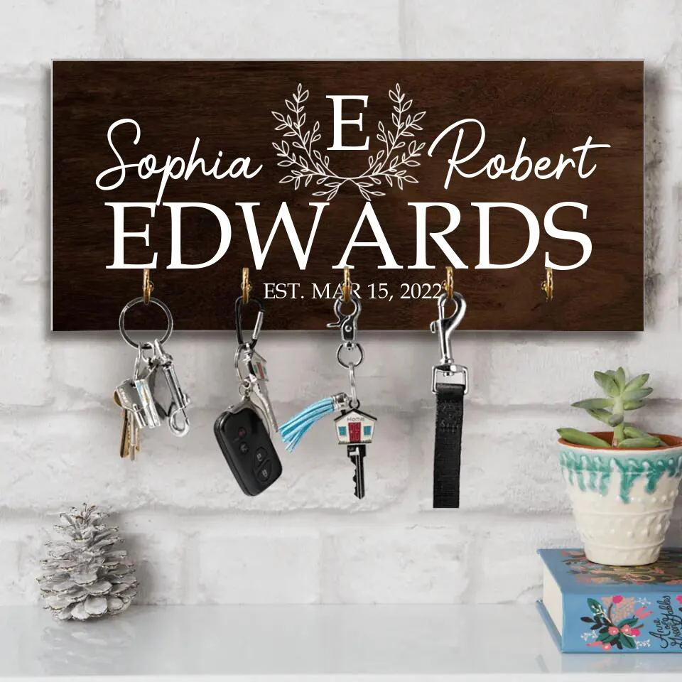 Home Sweet Home Custom Key Holder Marriage Presents - Image 6