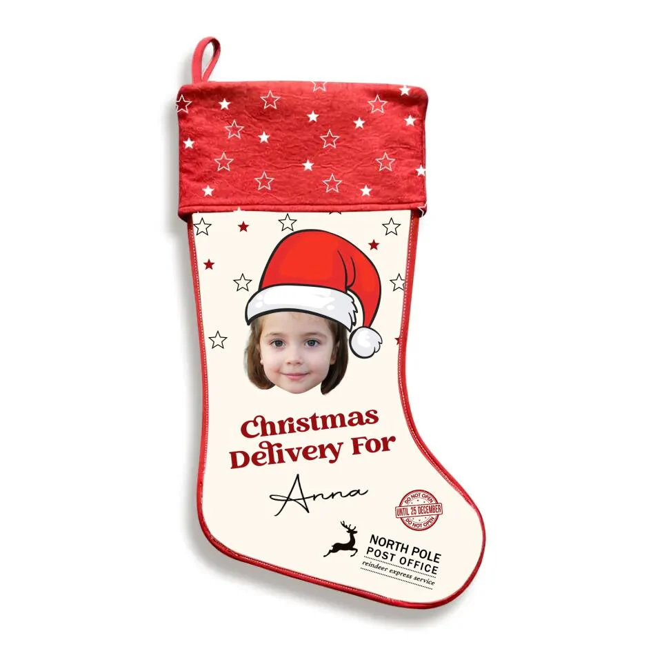 Custom Face Photo Christmas Stocking - Image 8