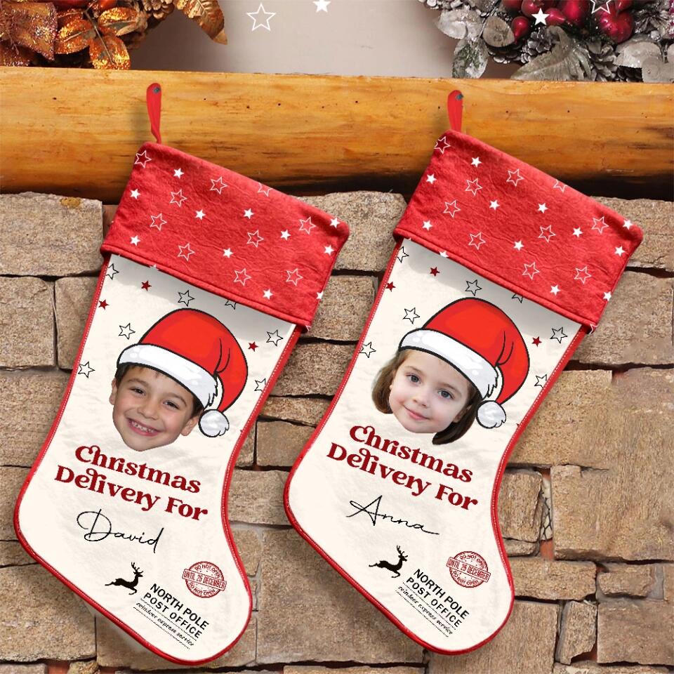 Custom Face Photo Christmas Stocking - Image 9