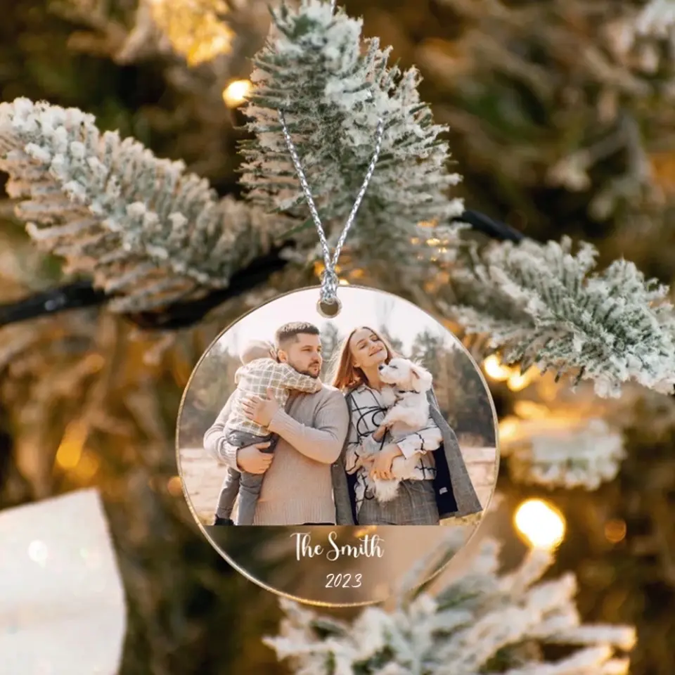 Custom Favorite Song - Personalized Acrylic Ornament with Photo - Christmas Gift for Her Him - Image 8