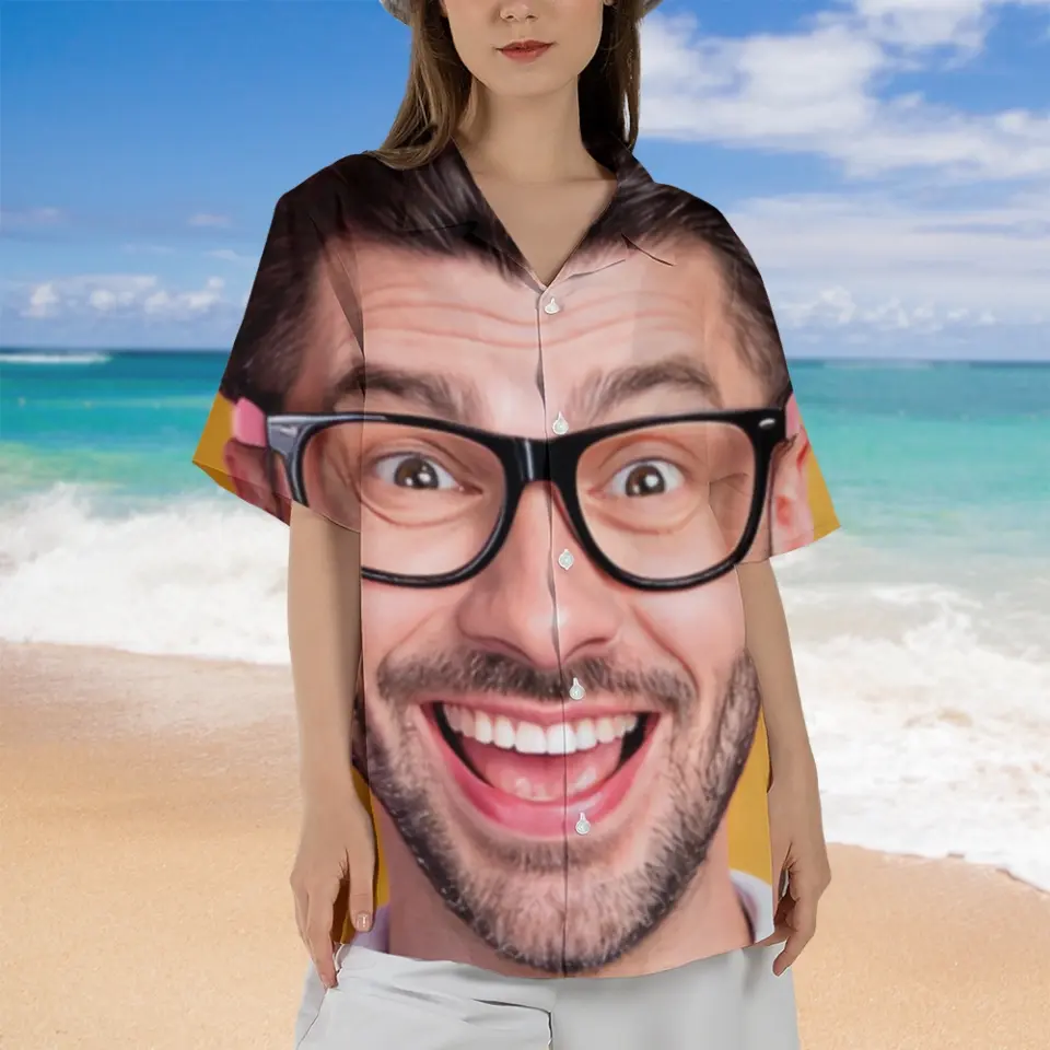 Custom Funny Photo - Hawaiian Shirt - Image 6