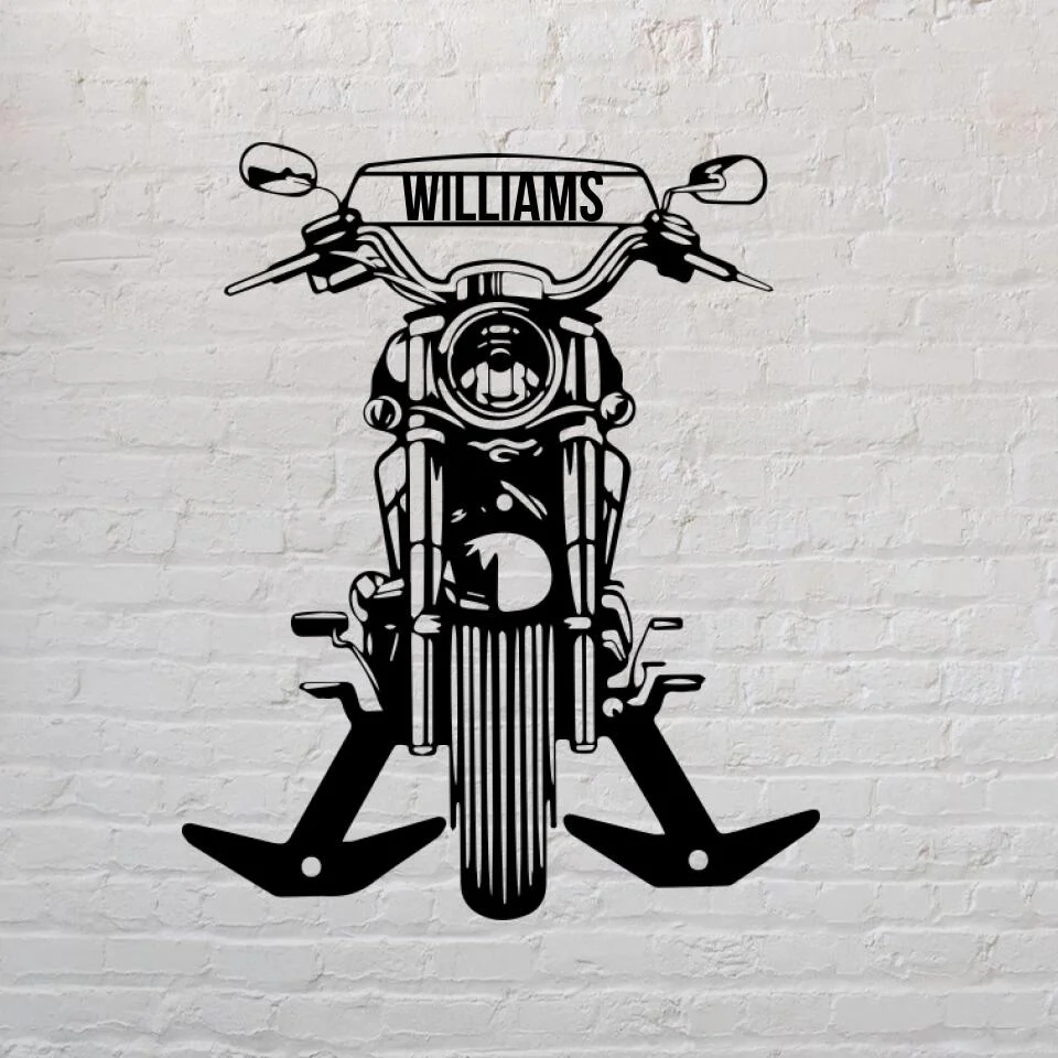 Custom Motorcycle Metal Wall Art - Personalized Sign - Bike Lover Gift - Image 2
