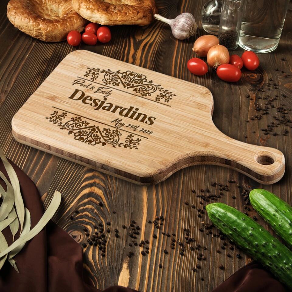 Custom Name And Date In Different Styles - Housewarming Gifts - Custom Wooden Cutting Board - Image 7