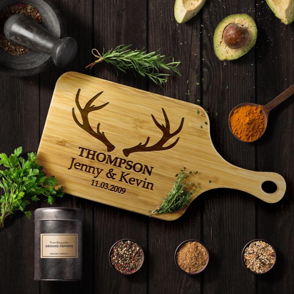 Custom Name And Date In Different Styles - Housewarming Gifts - Custom Wooden Cutting Board - Image 8