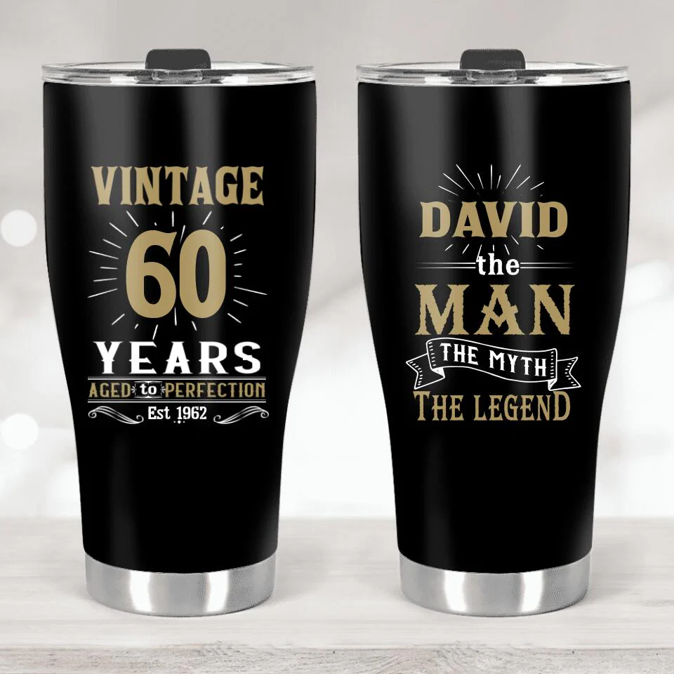 Custom Name - The Man, The Myth, The Legend - Personalized Tumbler - Image 2