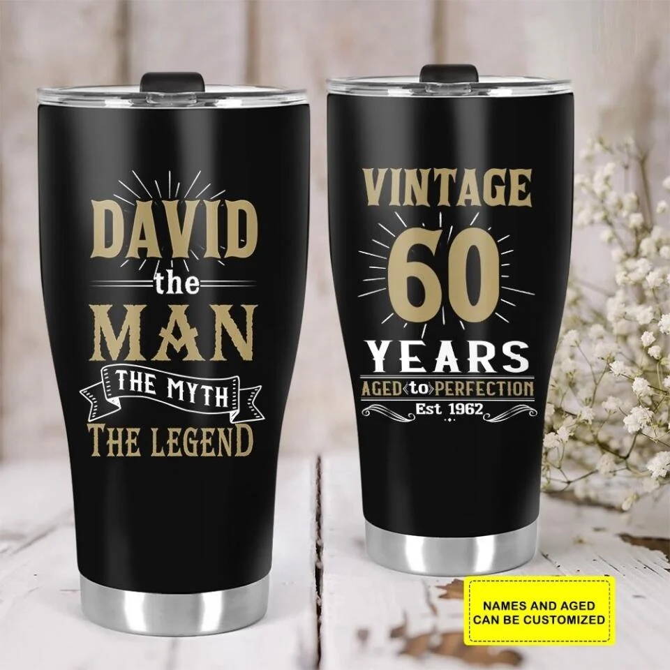 Custom Name - The Man, The Myth, The Legend - Personalized Tumbler - Image 3