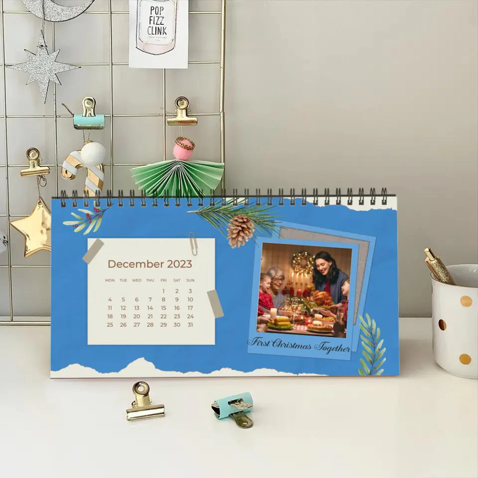 Custom Photo and Message - Personalized Desk Calendar 2025 - Image 14