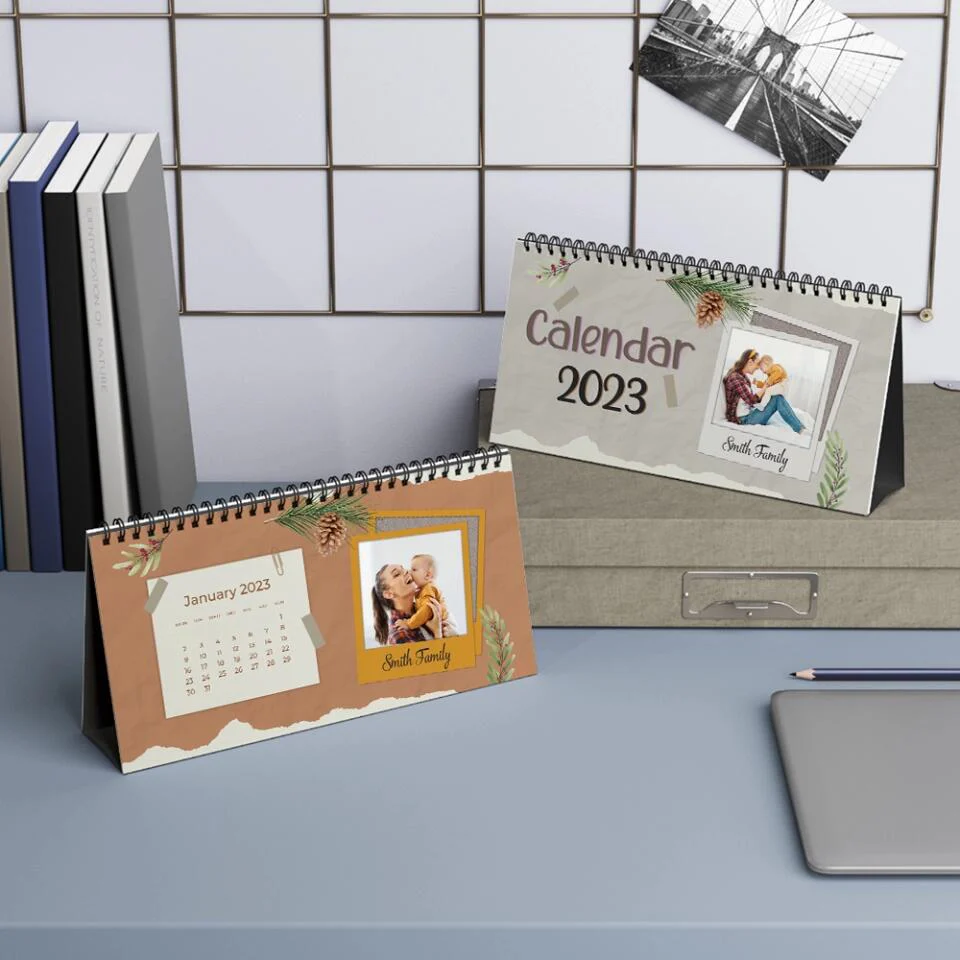 Custom Photo and Message - Personalized Desk Calendar 2025 - Image 16
