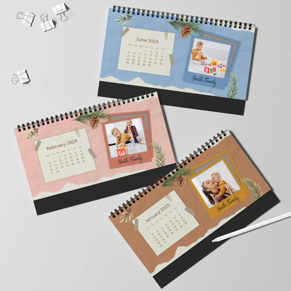Custom Photo and Message - Personalized Desk Calendar 2025 - Image 17