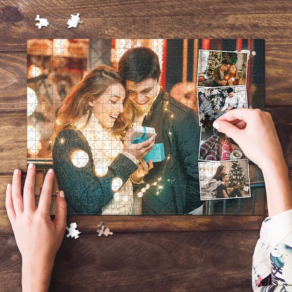 Personalized Valentine Gifts - Custom Photo Collage - Jigsaw Puzzle - Gift For Family Couple Friends - Image 12