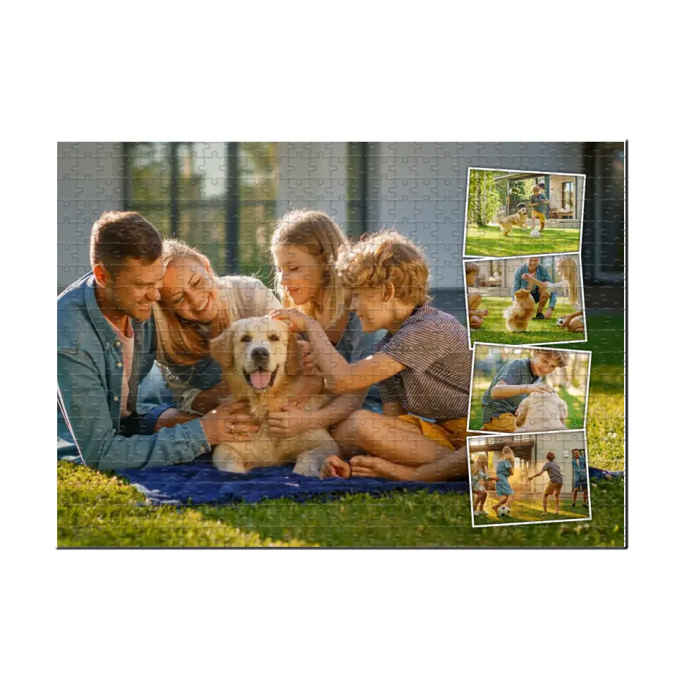 Personalized Valentine Gifts - Custom Photo Collage - Jigsaw Puzzle - Gift For Family Couple Friends - Image 3