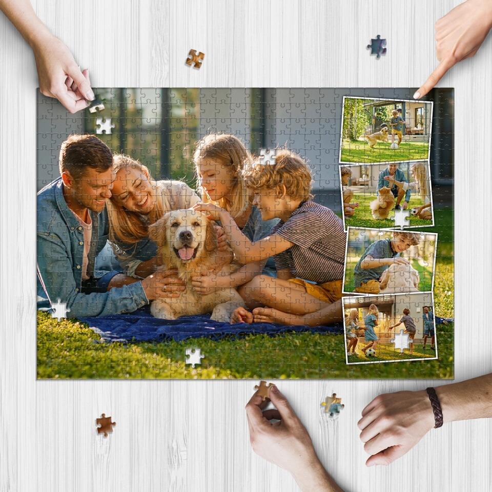 Personalized Valentine Gifts - Custom Photo Collage - Jigsaw Puzzle - Gift For Family Couple Friends - Image 5