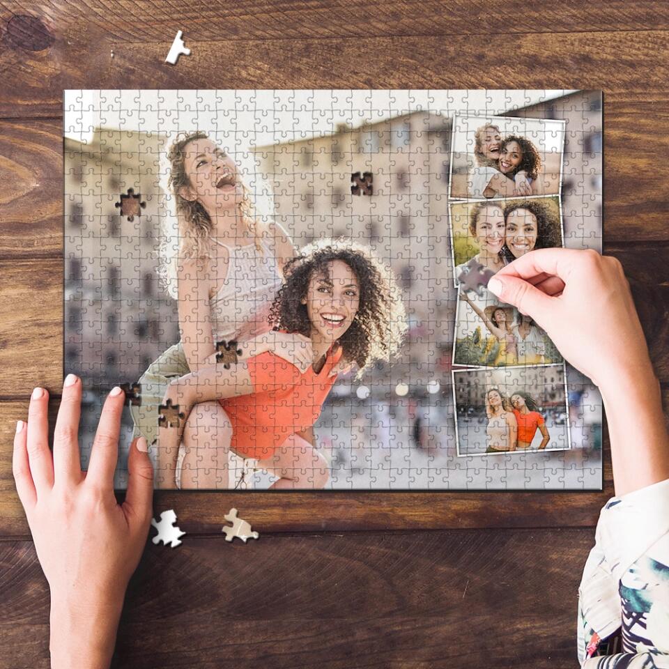 Personalized Valentine Gifts - Custom Photo Collage - Jigsaw Puzzle - Gift For Family Couple Friends - Image 6