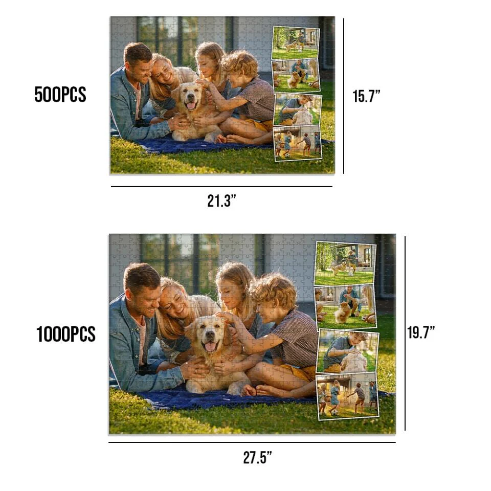 Personalized Valentine Gifts - Custom Photo Collage - Jigsaw Puzzle - Gift For Family Couple Friends - Image 8