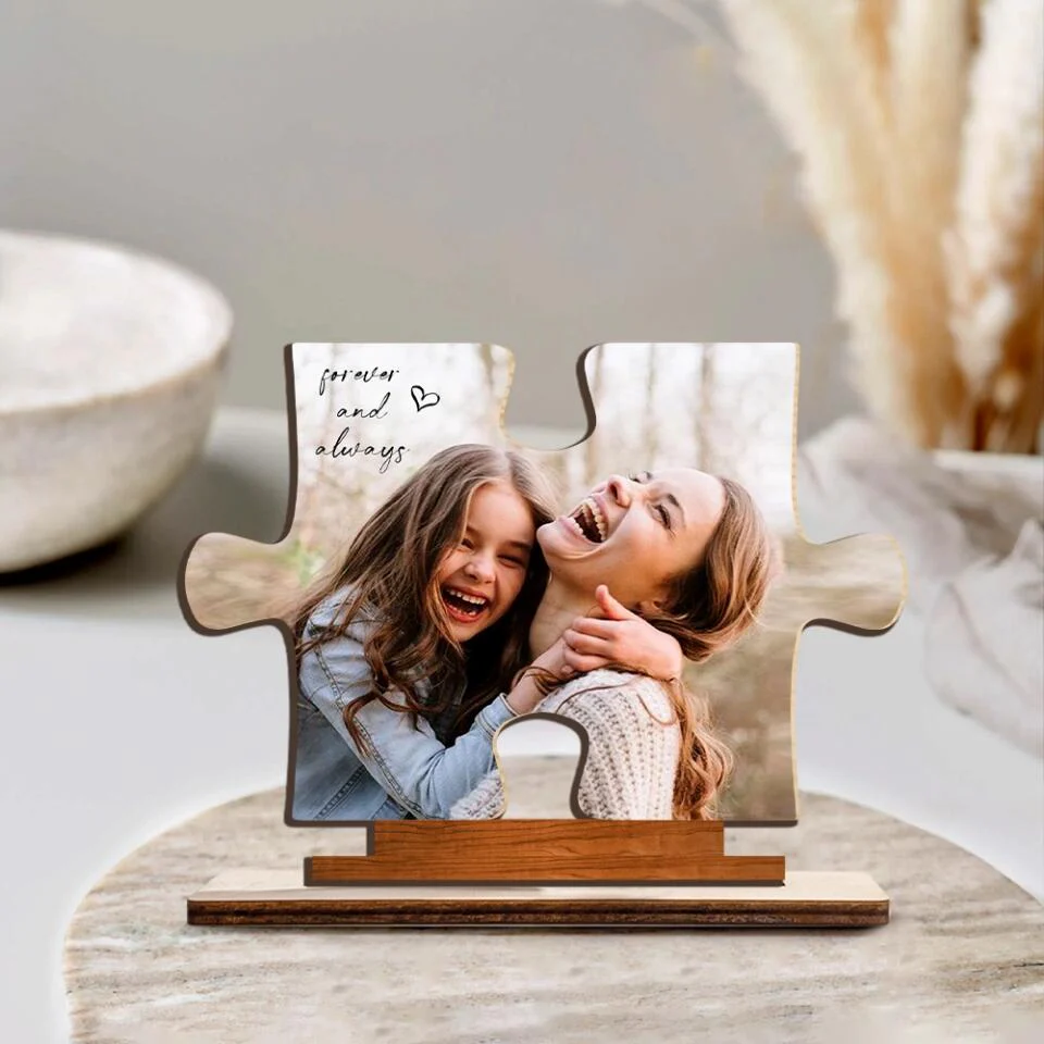 Custom Photo Missing Pieces Wooden Acrylic Plaque - Gifts for Mom, Mom Birthday Gift, Anniversary Gift, Bestie Gift, Valentine Gift for Couple - 212IHNVSWP970 - Image 3
