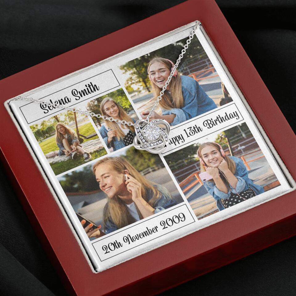 Custom Photo Necklace Collage Birthday Gifts For Her - Image 11