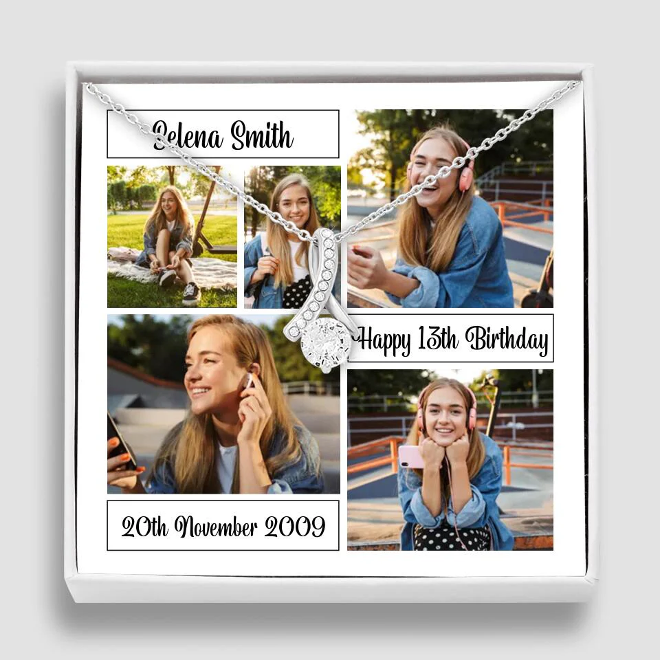 Custom Photo Necklace Collage Birthday Gifts For Her - Image 13
