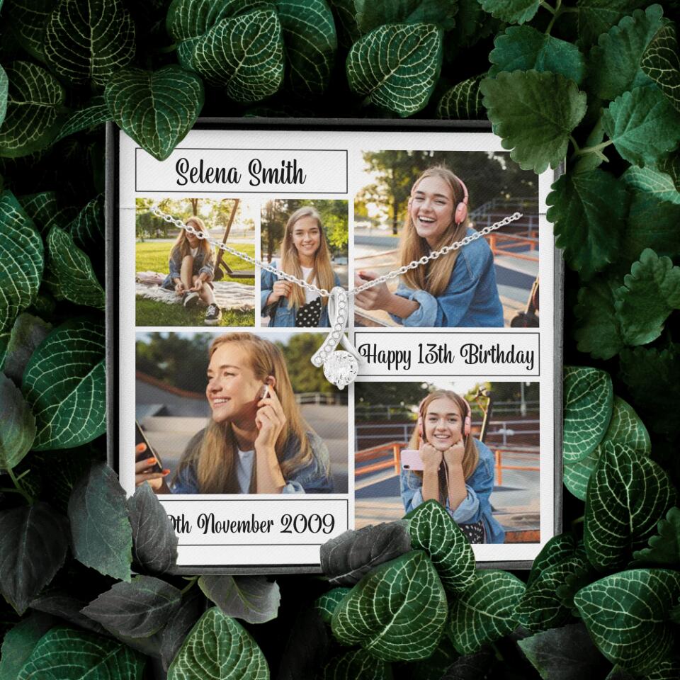 Custom Photo Necklace Collage Birthday Gifts For Her - Image 14