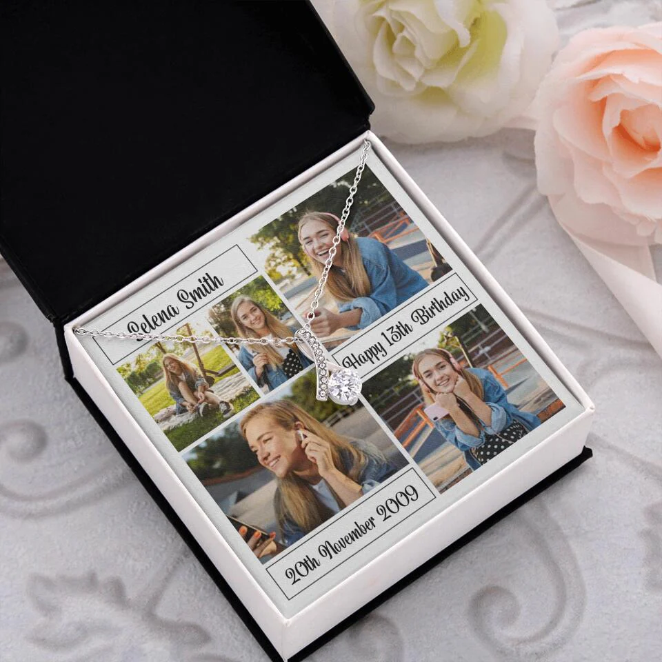 Custom Photo Necklace Collage Birthday Gifts For Her - Image 15