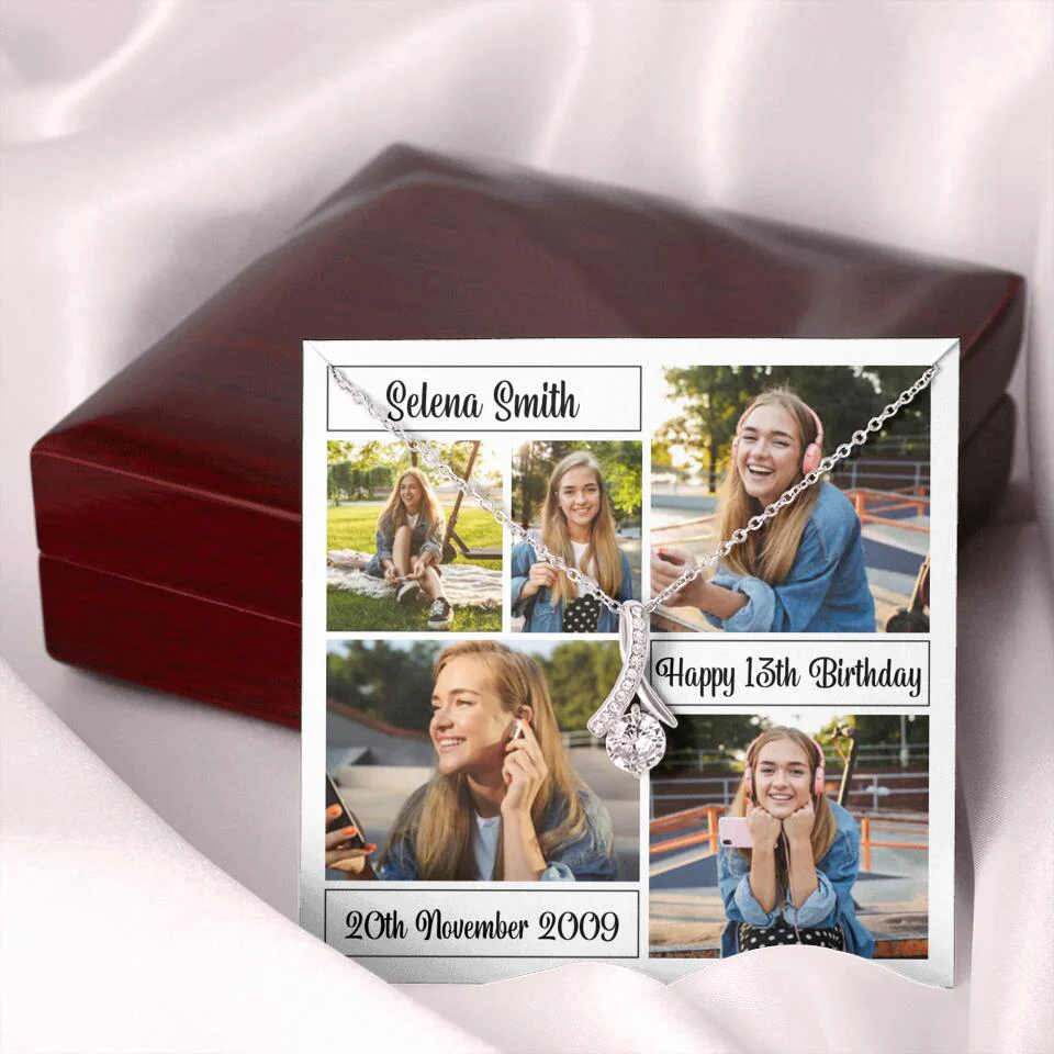 Custom Photo Necklace Collage Birthday Gifts For Her - Image 17