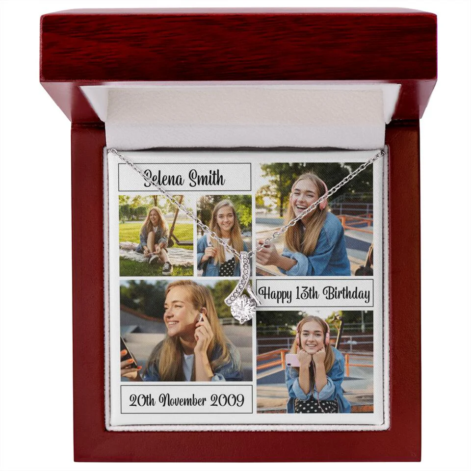 Custom Photo Necklace Collage Birthday Gifts For Her - Image 18