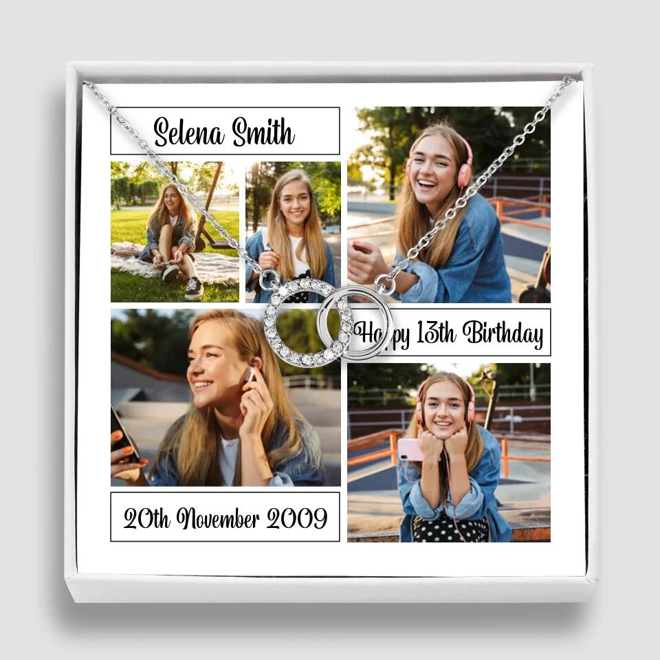 Custom Photo Necklace Collage Birthday Gifts For Her - Image 22