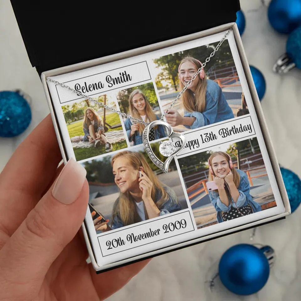Custom Photo Necklace Collage Birthday Gifts For Her - Image 28